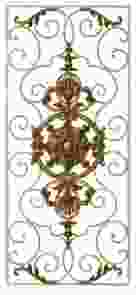 Кованая декоративная панель арт. 1433 разм. 70x160