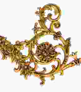 Кованый декоративный узор односторонний арт. 1723 разм. 41,5x36