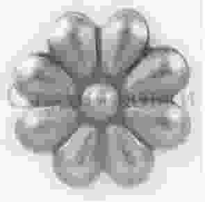 Кованый цветок арт. SK23.38 разм. 60 (2мм)