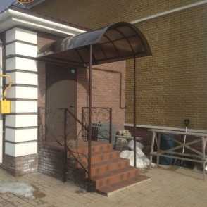 Кованый козырек 11