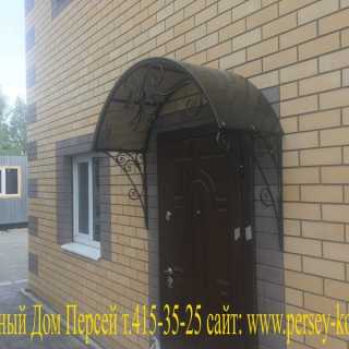 Кованый козырек 15