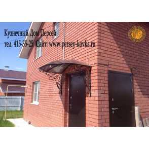 Кованый козырек 2