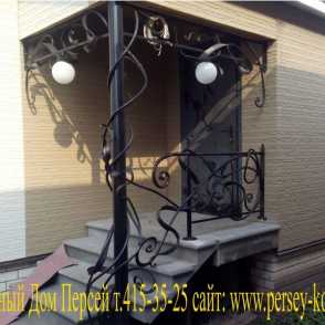 Кованый козырек 17