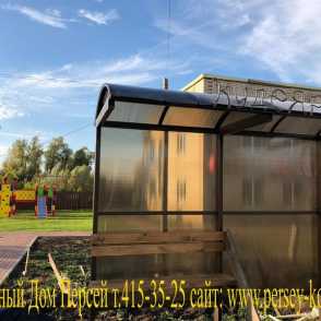 Кованая автобусная остановка 5