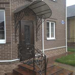 Кованый козырек 3