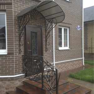 Кованые козырьки