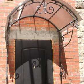 Кованый козырек 4