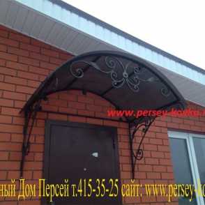 Кованый козырек 6