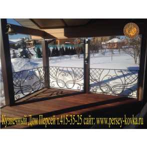 Кованые уличные ограждения 03