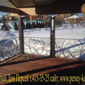 Кованые уличные ограждения 03