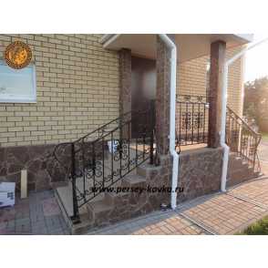 Кованые лестничные ограждения на крыльцо 9