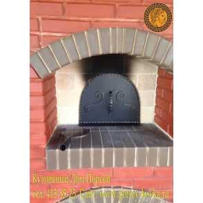 Кованый печной притвор 5