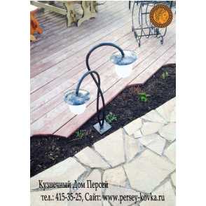 Кованый фонарь наземный большой 5