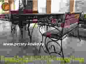 Кованый стол со скамейкой 31