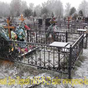 Кованые ограды для могил