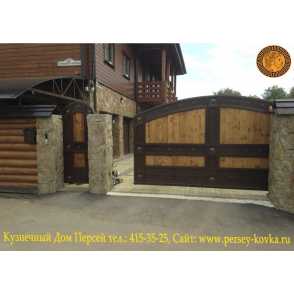 Калитка с элементами ковки 8