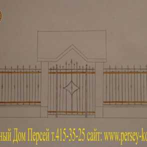 Кованая калитка 19