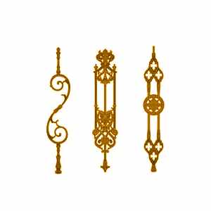 Стальные, кованые, чугунные балясины-узоры для лестниц, перил, ограждений из металла