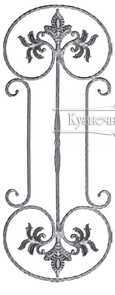 Кованая балясина арт. 1004 разм. 35x90