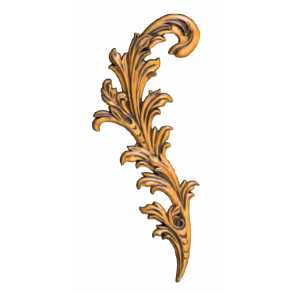 Кованый декоративный узор односторонний арт. 101 разм. 44x25,5