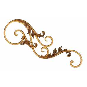 Кованые навершия на забор, ворота  арт. 1025 разм. 75x23,5