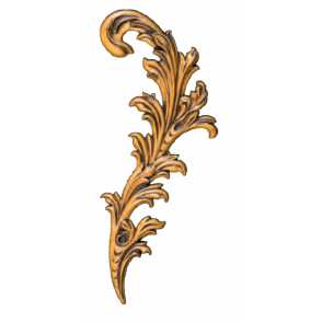 Кованый декоративный узор односторонний арт. 102 разм. 44x25,5