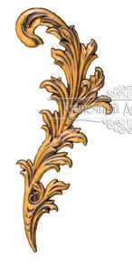 Кованый декоративный узор односторонний арт. 102 разм. 44x25,5