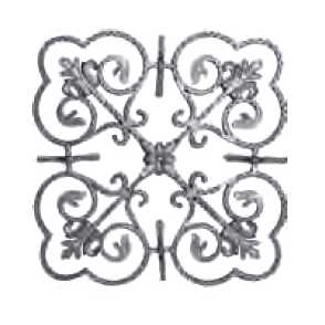 Кованая розетка арт. 1039 разм. 65x65