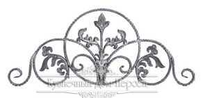 Кованые навершия на забор, ворота  арт. 1041 разм. 120x50