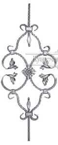 Кованая балясина арт. 104 разм. 37x90