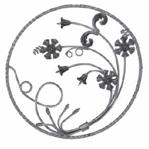 Кованая розетка арт. 1051 разм. 62x62