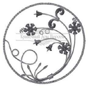 Кованая розетка арт. 1051 разм. 62x62