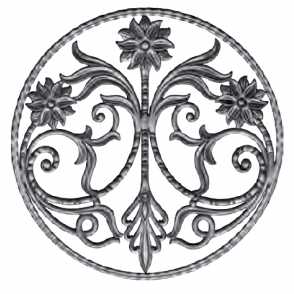 Кованая розетка арт. 1053 разм. 50x50