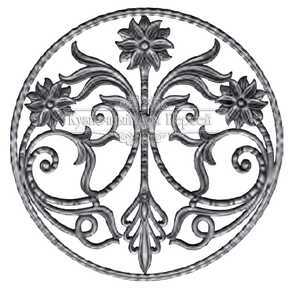 Кованая розетка арт. 1053 разм. 50x50