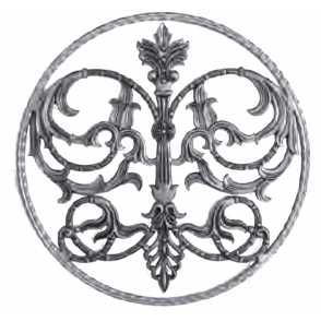 Кованая розетка арт. 1054 разм. 50x50