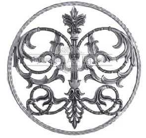 Кованая розетка арт. 1054 разм. 50x50