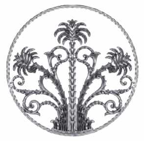 Кованая розетка арт. 1057 разм. 50x50