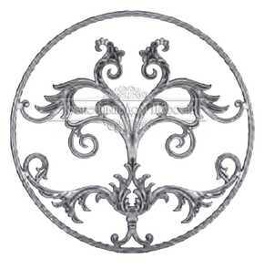 Кованая розетка арт. 1058 разм. 50x50