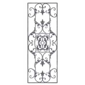 Кованая декоративная панель арт. 1065 разм. 60x160