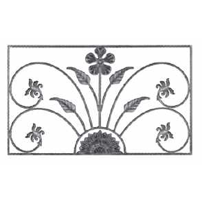 Кованая декоративная панель арт. 1070 разм. 100x60