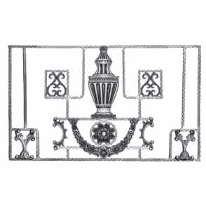 Кованая декоративная панель арт. 1072 разм. 100x60