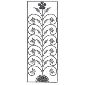 Кованая декоративная панель арт. 1084 разм. 60x160
