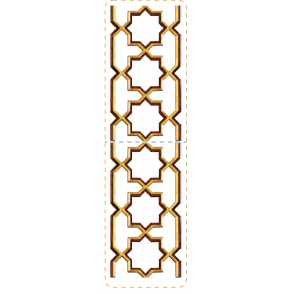 Кованый декоративный узор двусторонний арт. 108 разм. 39x20