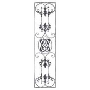 Кованая декоративная панель арт. 1092 разм. 40x160