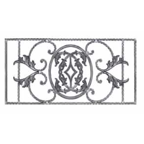 Кованая декоративная панель арт. 1093 разм. 80x40