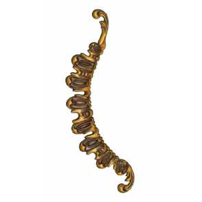 Кованый декоративный узор односторонний арт. 109 разм. 70,5x21