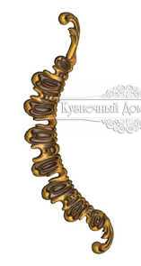 Кованый декоративный узор односторонний арт. 109 разм. 70,5x21