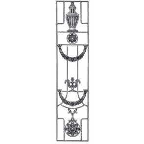 Кованая декоративная панель арт. 1102 разм. 40x160