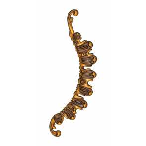 Кованый декоративный узор односторонний арт. 110 разм. 70,5x21