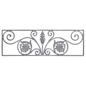 Кованая декоративная панель арт. 1113 разм. 125x40